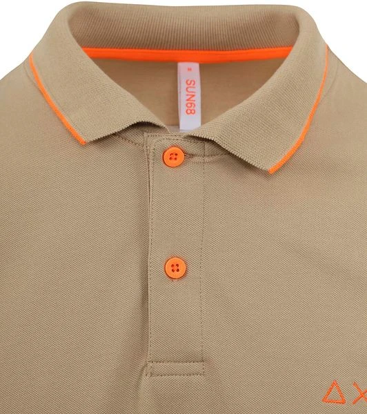 Sun68 Poloshirt Small Stripe Beige - Afbeelding 2