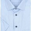 OLYMP Short Sleeve Overhemd Luxor Melange Lichtblauw
