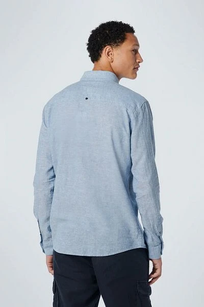 No-Excess No Excess Overhemd Linnen Blauw - Afbeelding 3