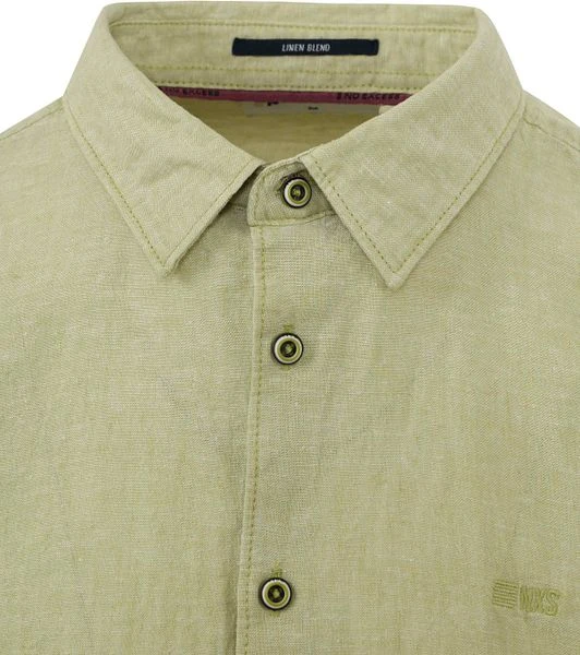 No-Excess No Excess Overhemd Linnen Groen - Afbeelding 4