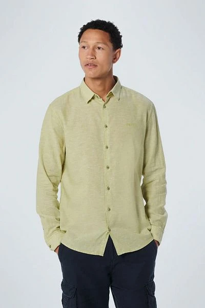 No-Excess No Excess Overhemd Linnen Groen - Afbeelding 2
