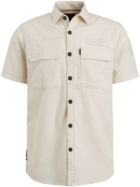 PME Legend Short Sleeve Overhemd Ecru