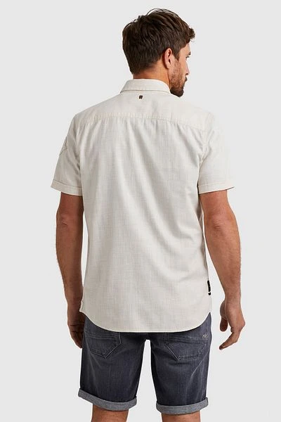 PME Legend Short Sleeve Overhemd Ecru - Afbeelding 4