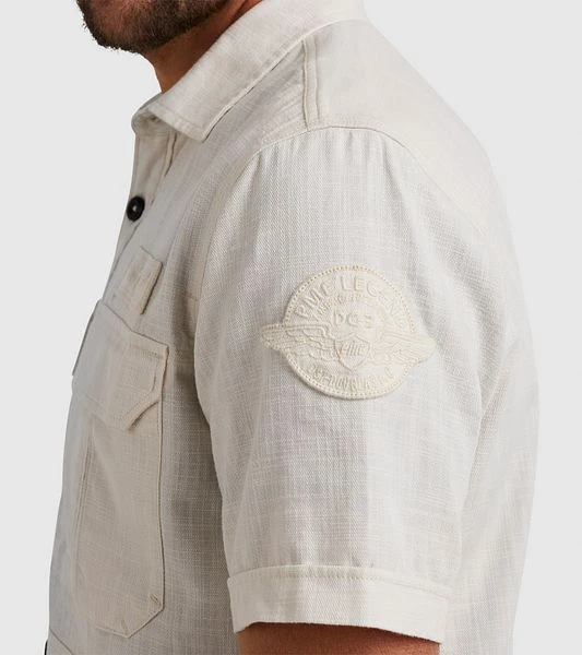 PME Legend Short Sleeve Overhemd Ecru - Afbeelding 5