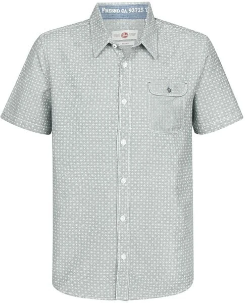 Petrol Short Sleeve Overhemd Print Groen - Afbeelding 3