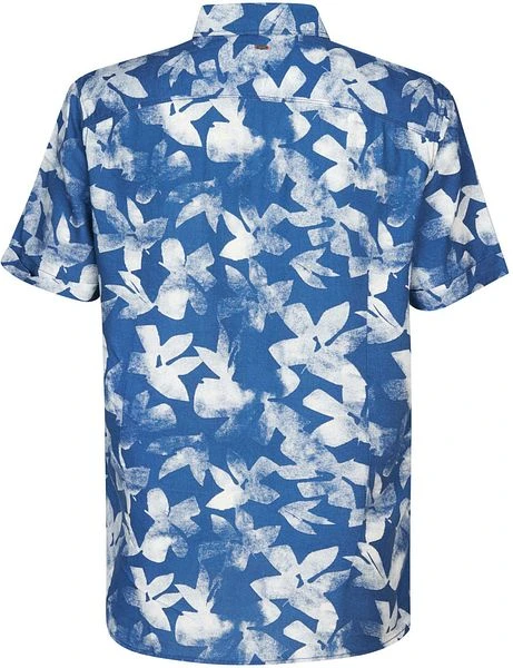 Petrol Short Sleeve Overhemd Bloemen Blauw - Afbeelding 2