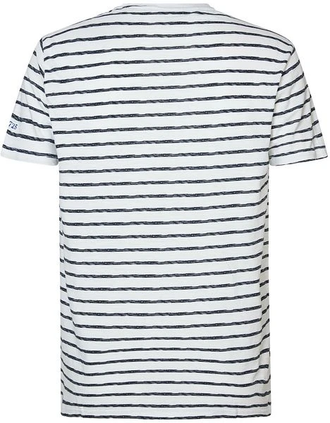 Petrol T-Shirt Gestreept Wit - Afbeelding 2