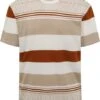 Anerkjendt Kikki T-shirt Strepen Beige