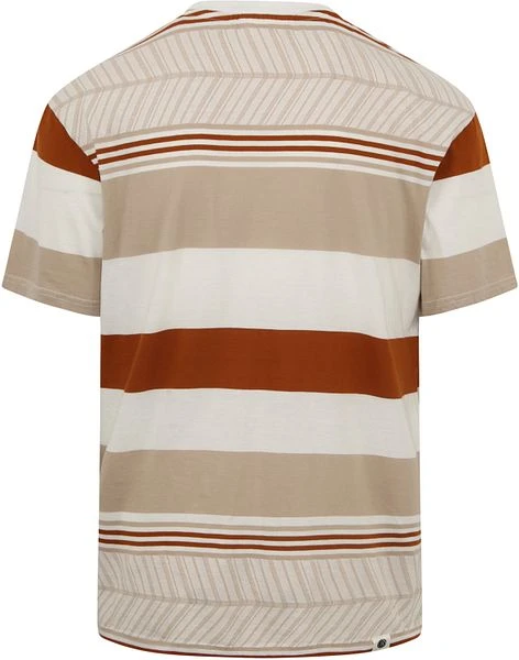 Anerkjendt Kikki T-shirt Strepen Beige - Afbeelding 4