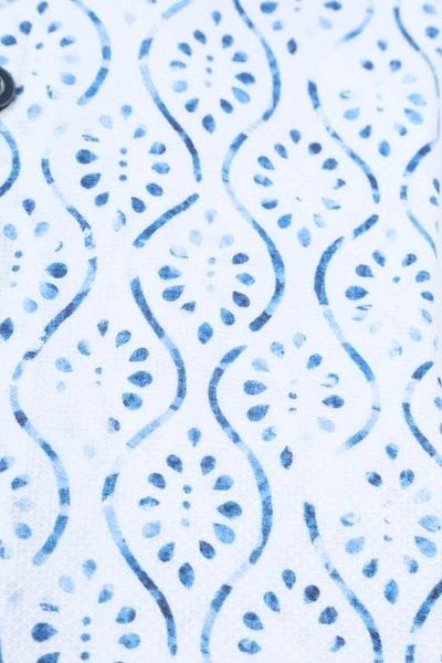 R2 Overhemd Print Lichtblauw - Afbeelding 6