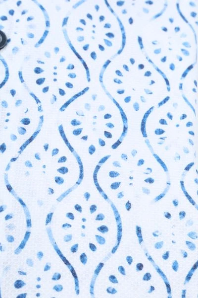 R2 Overhemd Print Lichtblauw - Afbeelding 3