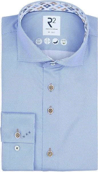 R2 Overhemd 2-Ply Lichtblauw - Afbeelding 4
