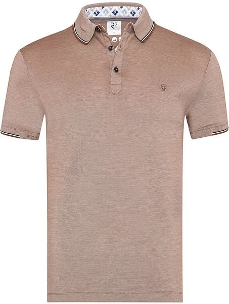 R2 Amsterdam Poloshirt Bruin - Afbeelding 3