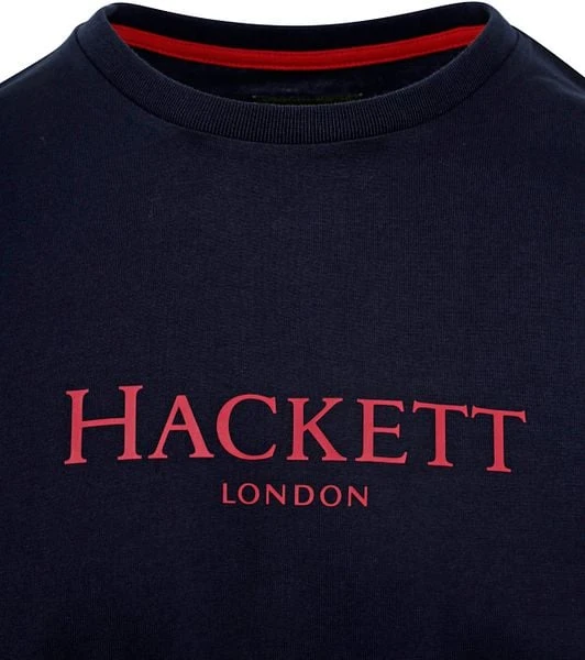 Hackett T-Shirt Logo Navy - Afbeelding 6