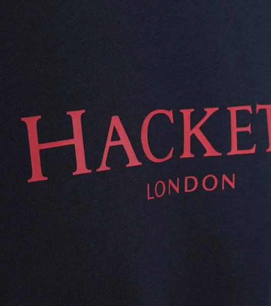 Hackett T-Shirt Logo Navy - Afbeelding 3