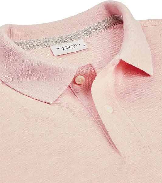 Profuomo Polo Roze Melange - Afbeelding 2