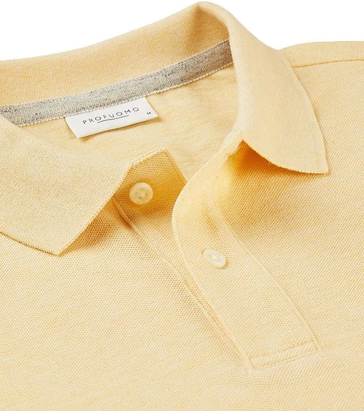 Profuomo Polo Geel Melange - Afbeelding 2