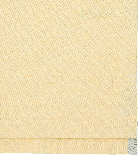 Profuomo Polo Geel Melange - Afbeelding 3