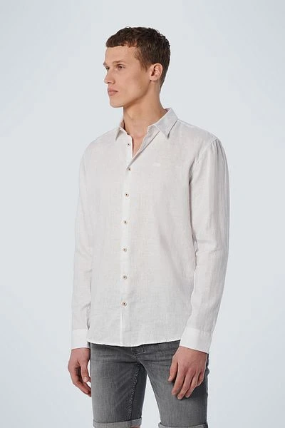 No-Excess No Excess Overhemd Linnen Wit - Afbeelding 2