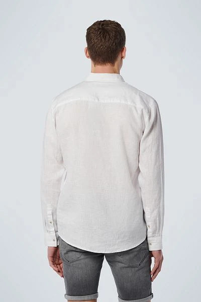 No-Excess No Excess Overhemd Linnen Wit - Afbeelding 3