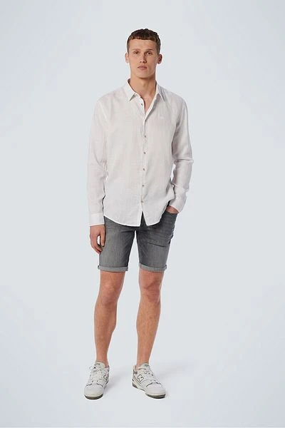 No-Excess No Excess Overhemd Linnen Wit - Afbeelding 4