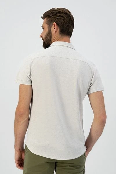 Dstrezzed Short Sleeve Overhemd Ecru - Afbeelding 6