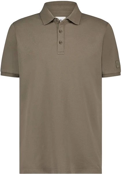 State Of Art Pique Polo Logo Sepia