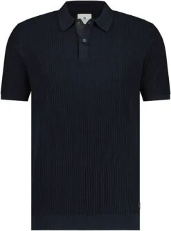 State Of Art Knitted Polo Navy