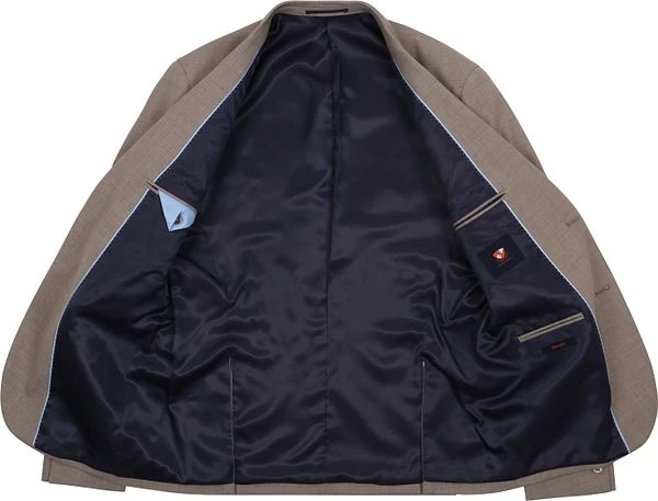 Suitable Strato Toulon Kostuum Wol Beige - Afbeelding 6