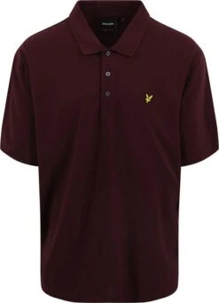 Lyle And Scott Polo Burgundy Bordeaux