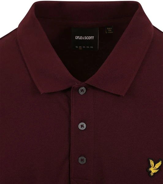 Lyle And Scott Polo Burgundy Bordeaux - Afbeelding 2