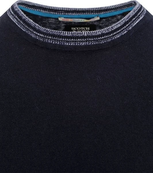 Scotch And Soda Pullover Wolmix Navy - Afbeelding 6