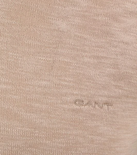 Gant Halfzip Trui Beige - Afbeelding 3