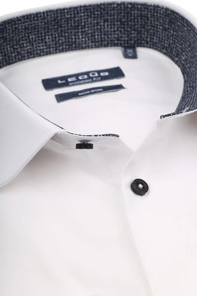 Ledub Overhemd Wit Navy - Afbeelding 5